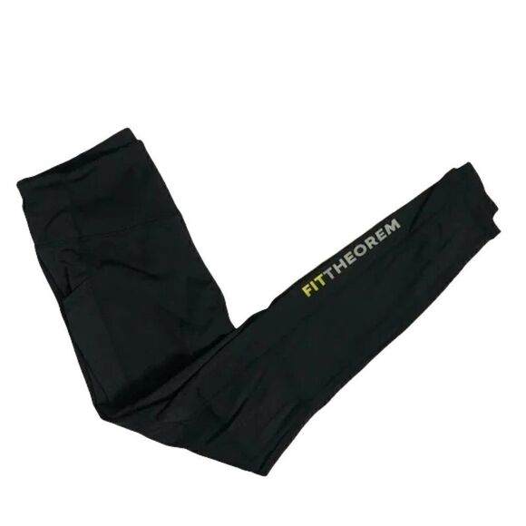 FiTTheorem Double Pocket Black Leggings - Picture 1 of 6